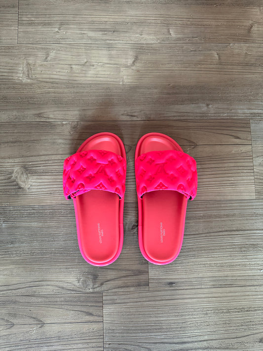 Pink Pool Pillow mules