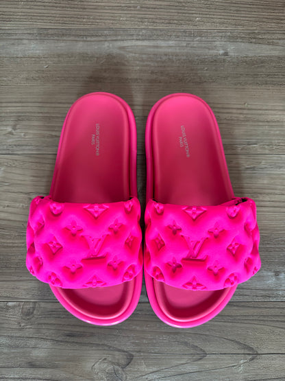 Pink Pool Pillow mules
